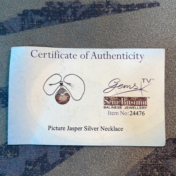 Picture Jasper silver necklace - Picture 8 of 11
